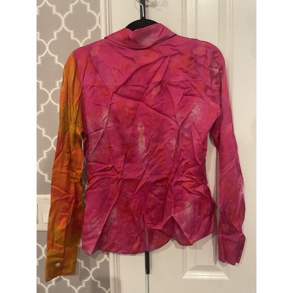 Ahluwalia Top AHLUWALIA watercolour-effect colour-block blouse - Picture 4 of 4